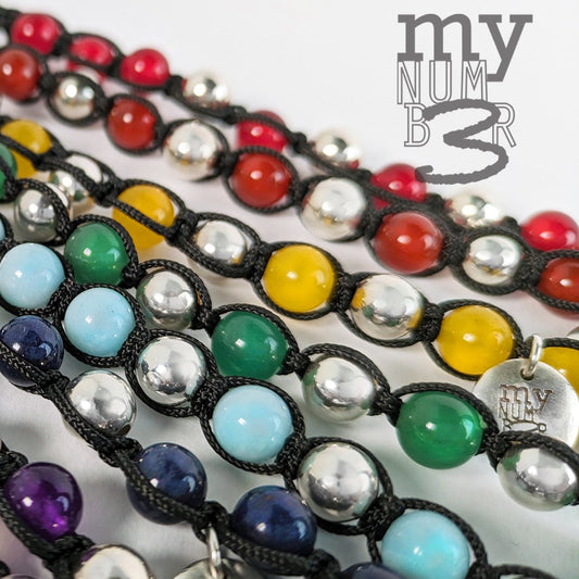 Bracciale Argento e pietre dure My Number