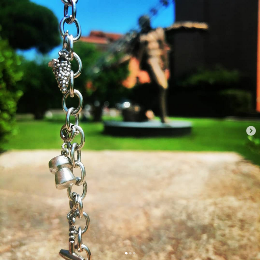 Bracciale in argento con charms