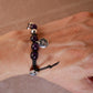 Piastrina in argento rotonda con numero