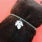 Bracciale in argento con foglia di vite