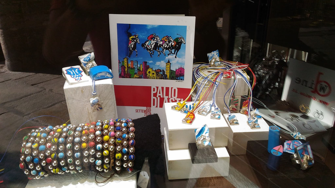 Bracciale Palio di Asti Argento e Pietre | Gioielli Rioni Artigianali