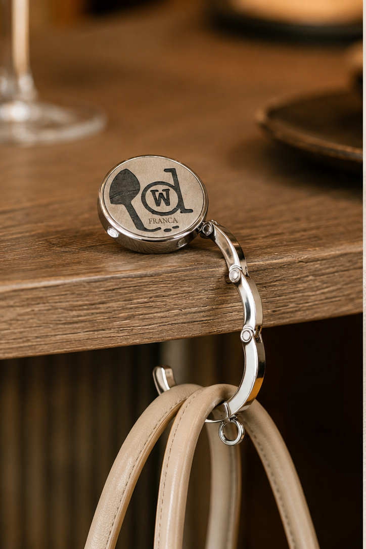 Gancio Borsa da Tavolo Argento 925 DWINE | Accessorio Elegante
