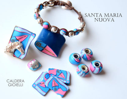 Bracciale Palio di Asti Argento e Pietre | Gioielli Rioni Artigianali